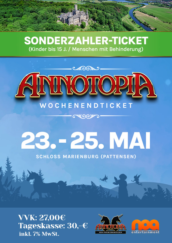 WOCHENENDTICKET SONDERZAHLER | SCHLOSS MARIENBURG 2026