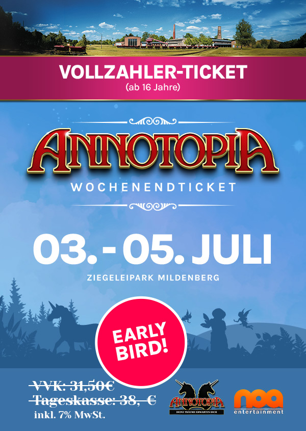 Ziegeleipark Mildenberg Vollzahler Wochenende (EARLY BIRD)