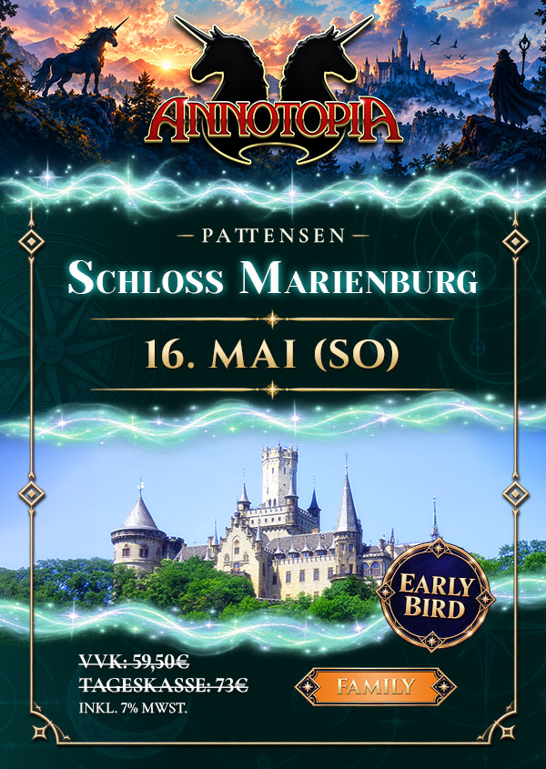 TAGESTICKET SONNTAG FAMILY | SCHLOSS MARIENBURG 2027