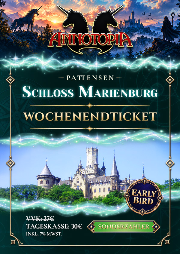 WOCHENENDTICKET SONDERZAHLER | SCHLOSS MARIENBURG 2027