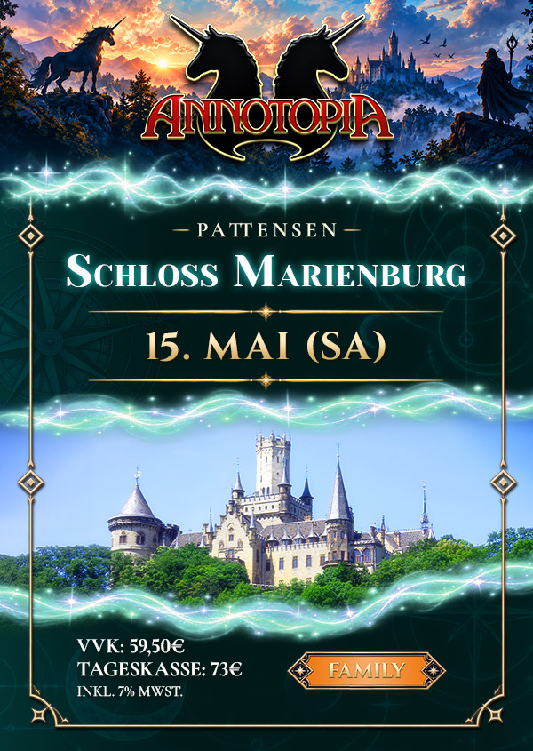 TAGESTICKET SAMSTAG FAMILY | SCHLOSS MARIENBURG 2027