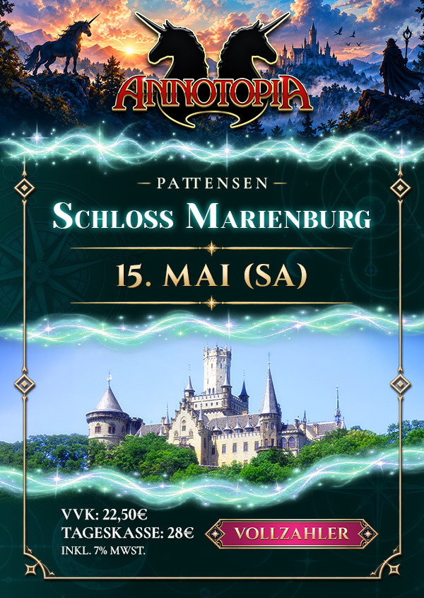 TAGESTICKET SAMSTAG VOLLZAHLER | SCHLOSS MARIENBURG 2027